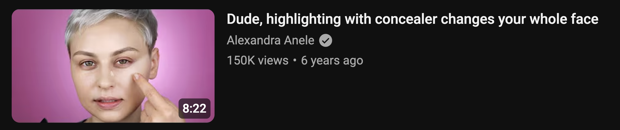 dude, highlighting with concealer