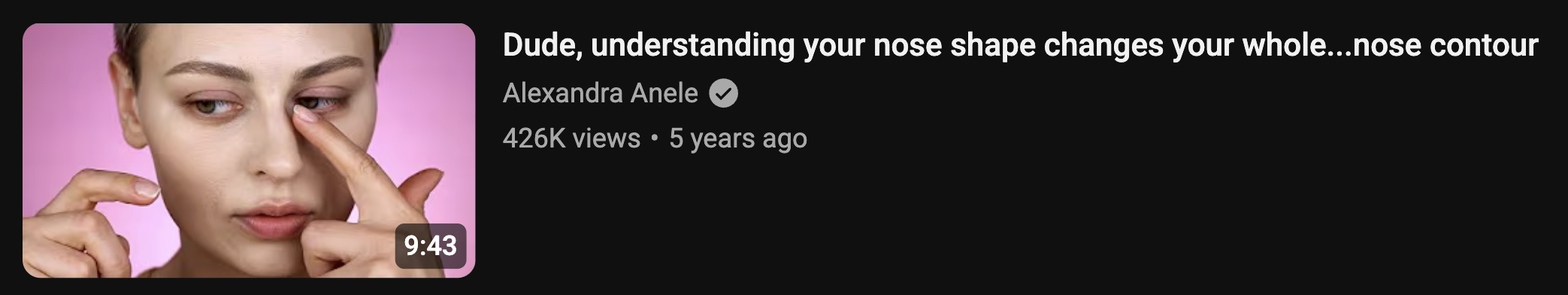 dude, nose shape
